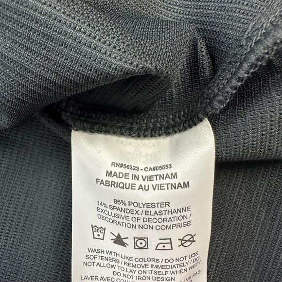 Nike Polo Shirt Mens XL Black DriFIT Golf FJ7035-010 Athletic Performance Henley - Picture 6 of 9